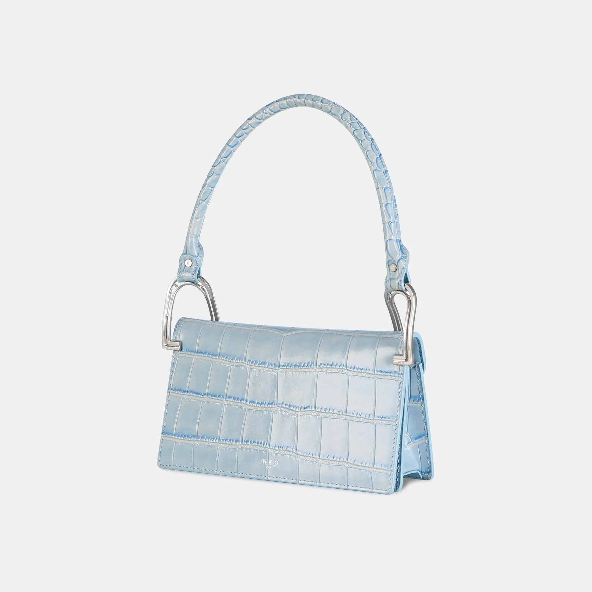 Blue Croc Deco Line Shoulder Bag