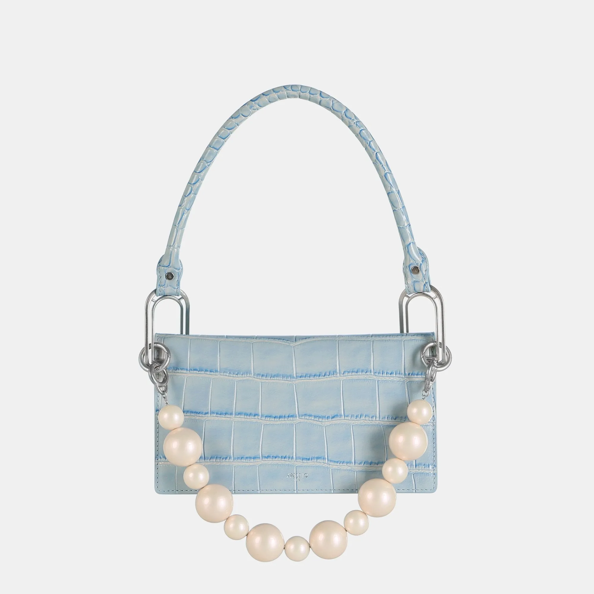 Blue Croc Deco Line Shoulder Bag