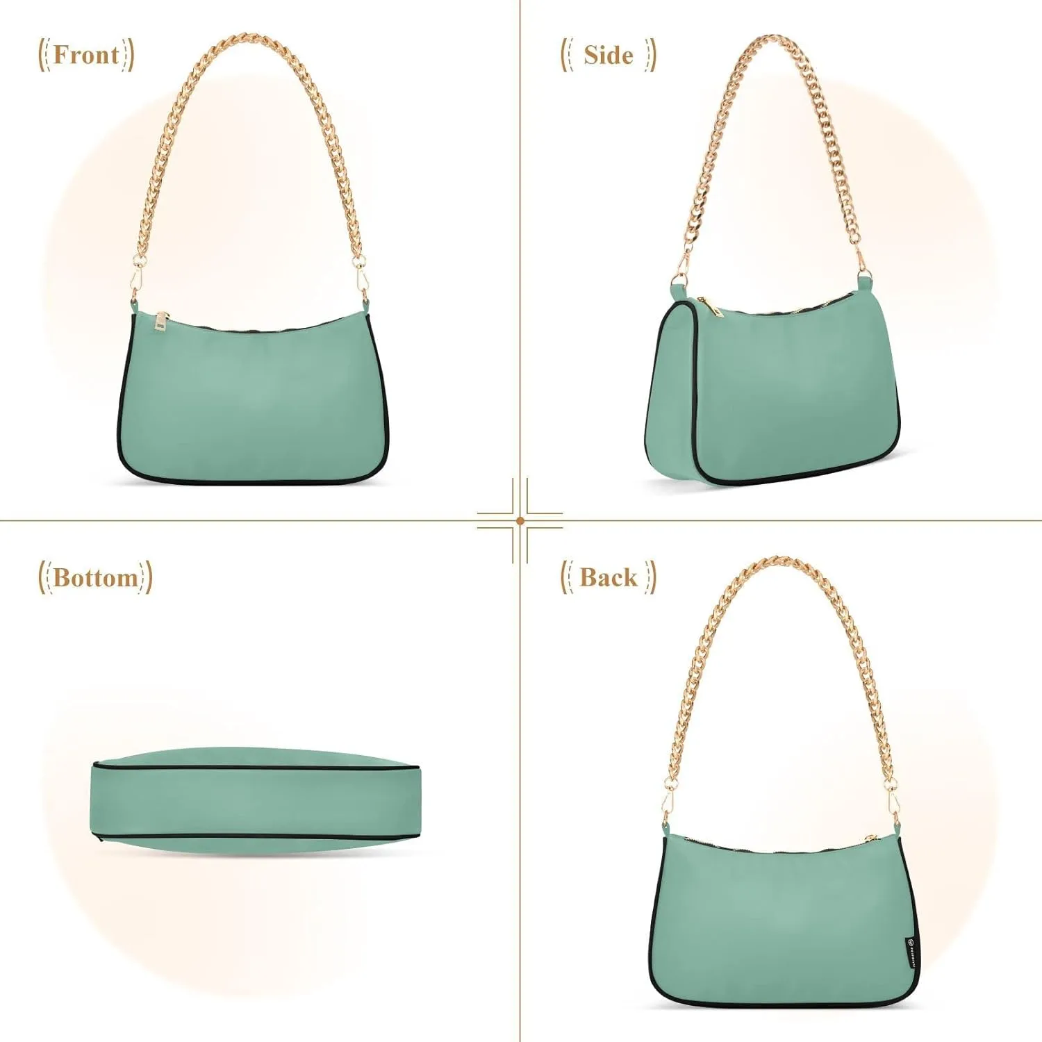Blue Shoulder Bag for Women Small Purse Fashion Chain Purse Mini Purse with Chain Strap for Women Girlfriend