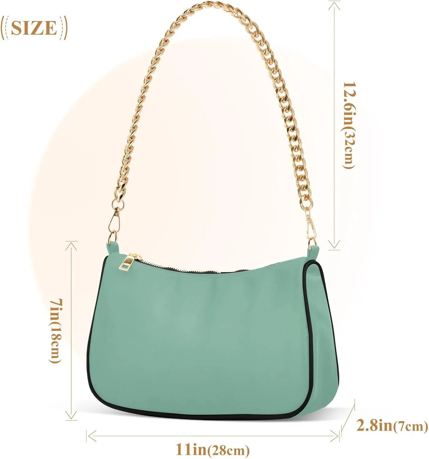Blue Shoulder Bag for Women Small Purse Fashion Chain Purse Mini Purse with Chain Strap for Women Girlfriend