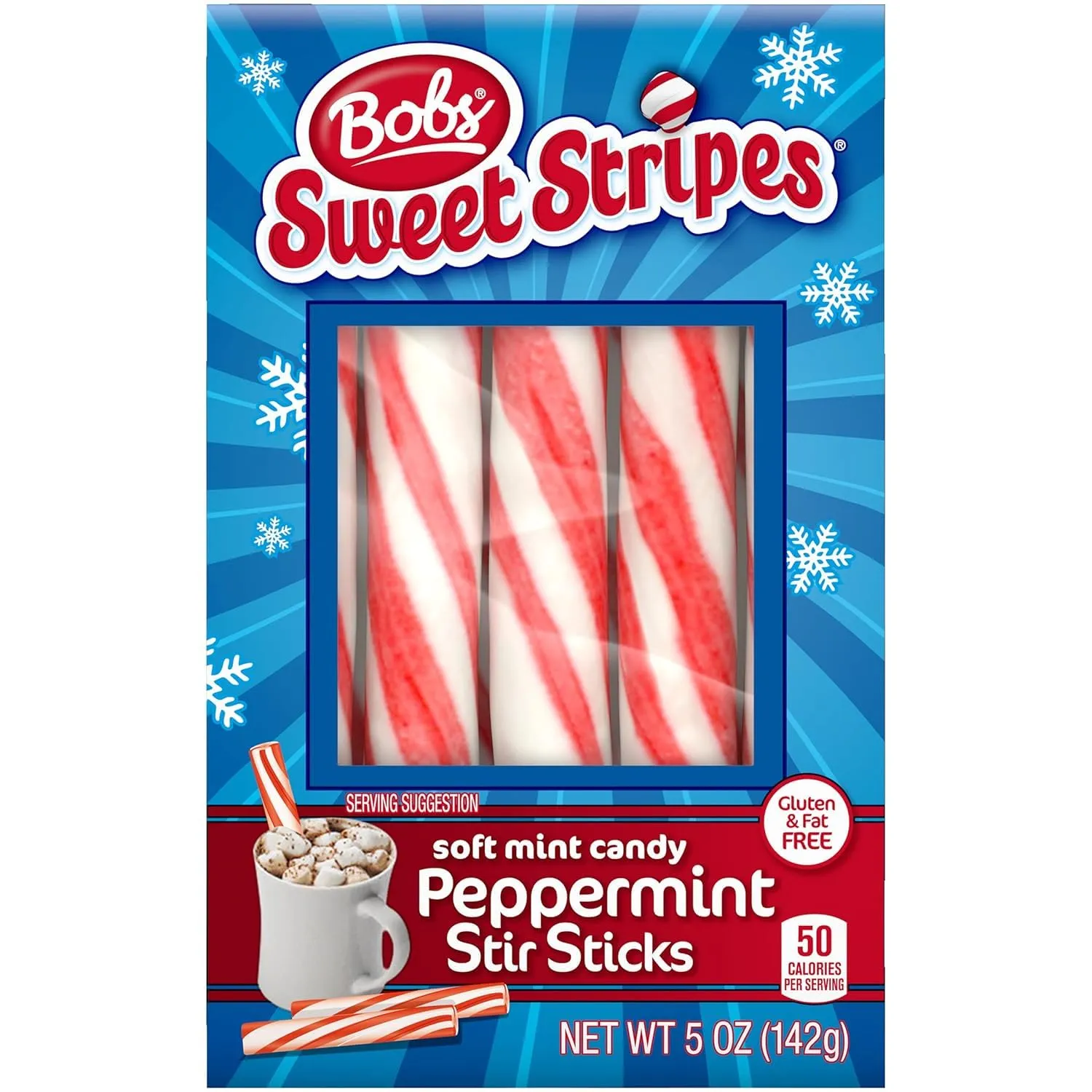 Bob's Sweet Stripes Soft Peppermint Candy (Pack of 8)