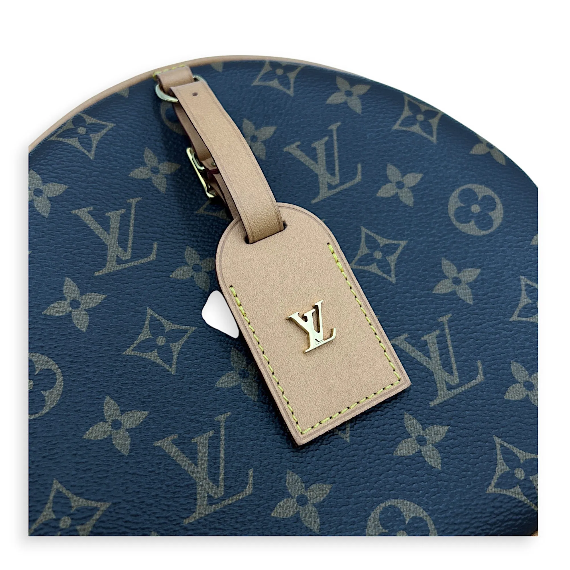 Boite a Chapeau Crossbody Bag MM Brown in Monogram Coated Canvas , Gold Hardware