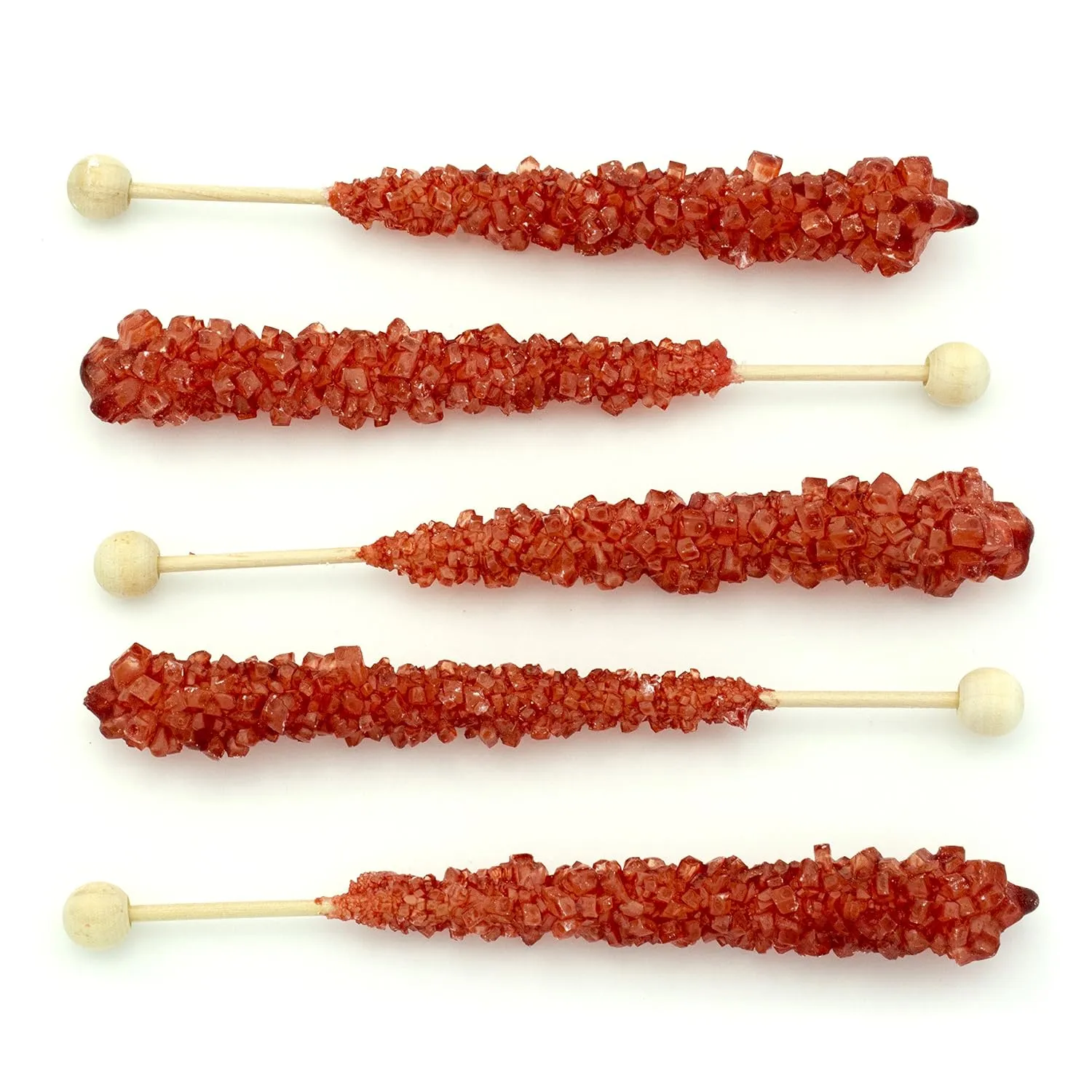 Boone's Mill | Rock Crystal Candy Sticks | Red Cherry | 36 Sticks