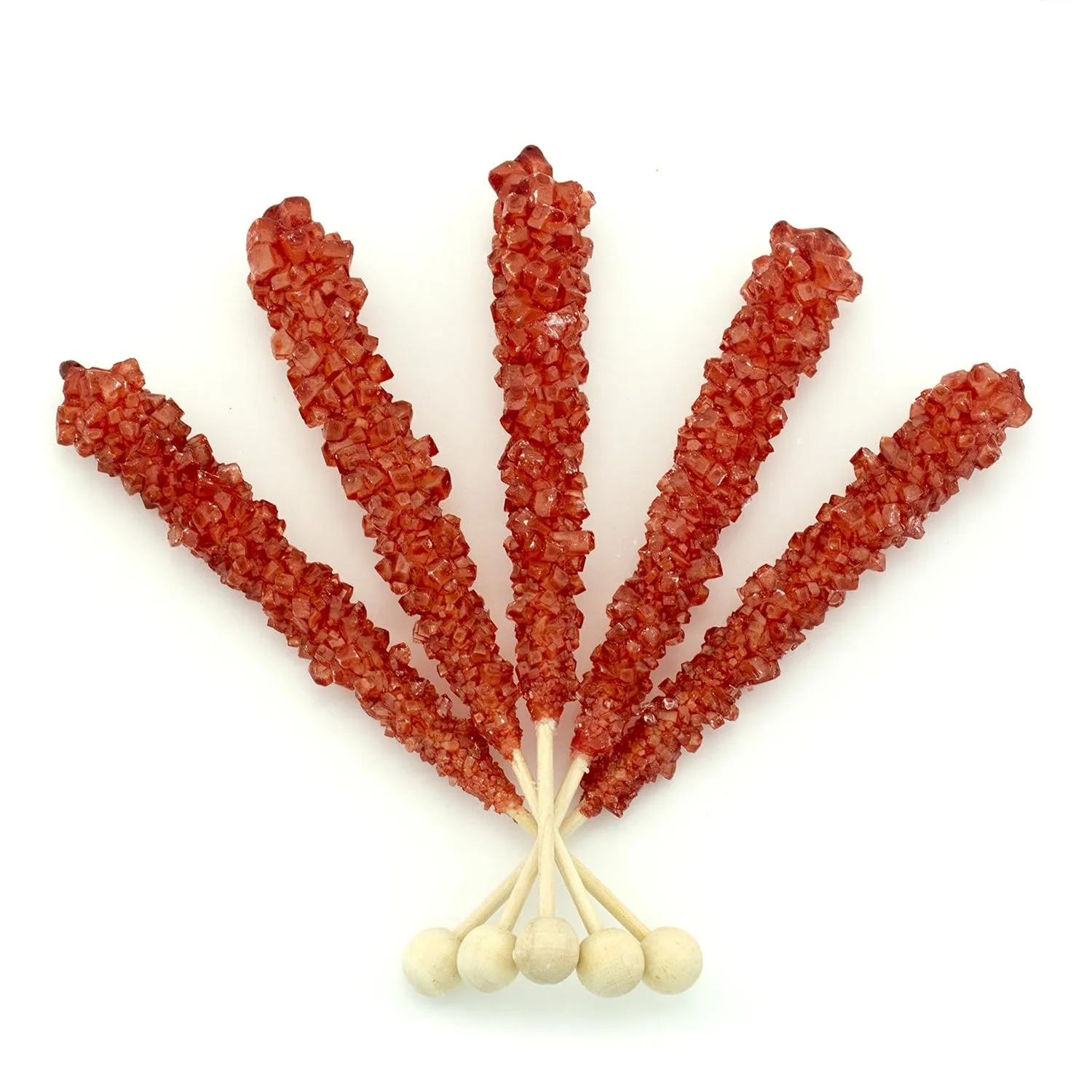 Boone's Mill | Rock Crystal Candy Sticks | Red Cherry | 36 Sticks