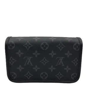 Bosphore Wearable wallet Eclipse Crossbody Bag in Monogram Coated Canvas, black hardware