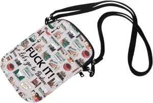 Boston Cosmetic Makeup Bag Boston Travel Gift Boston Travel Pouch Girls Trip to Boston Gift for Her (Crossbody bag)