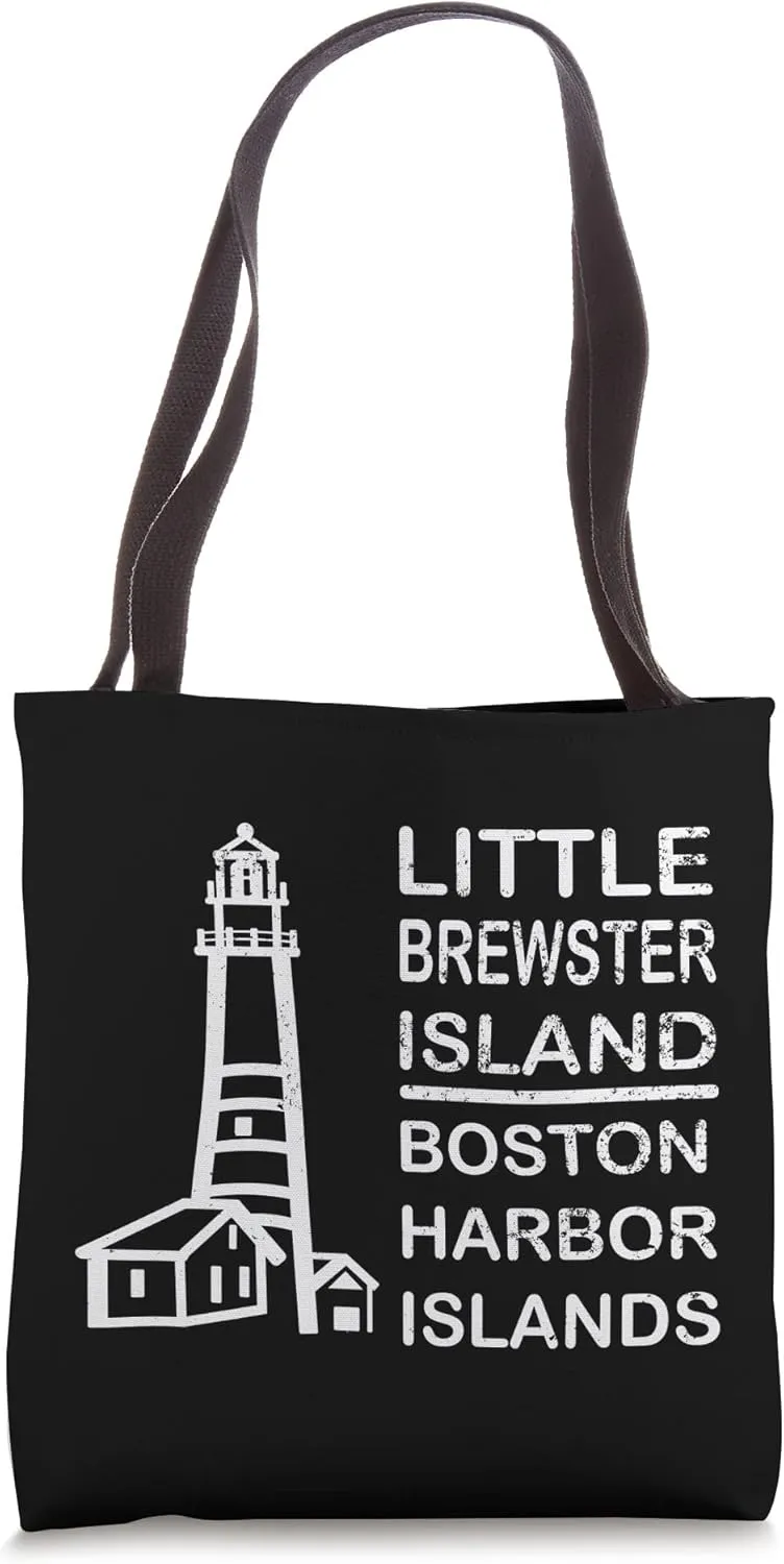 Boston Little Brewster Island Harbor Islands Souvenir Tote Bag