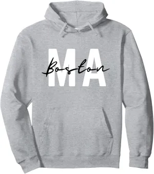 Boston Massachusetts Bostonian Vacation Travel MA Pullover Hoodie