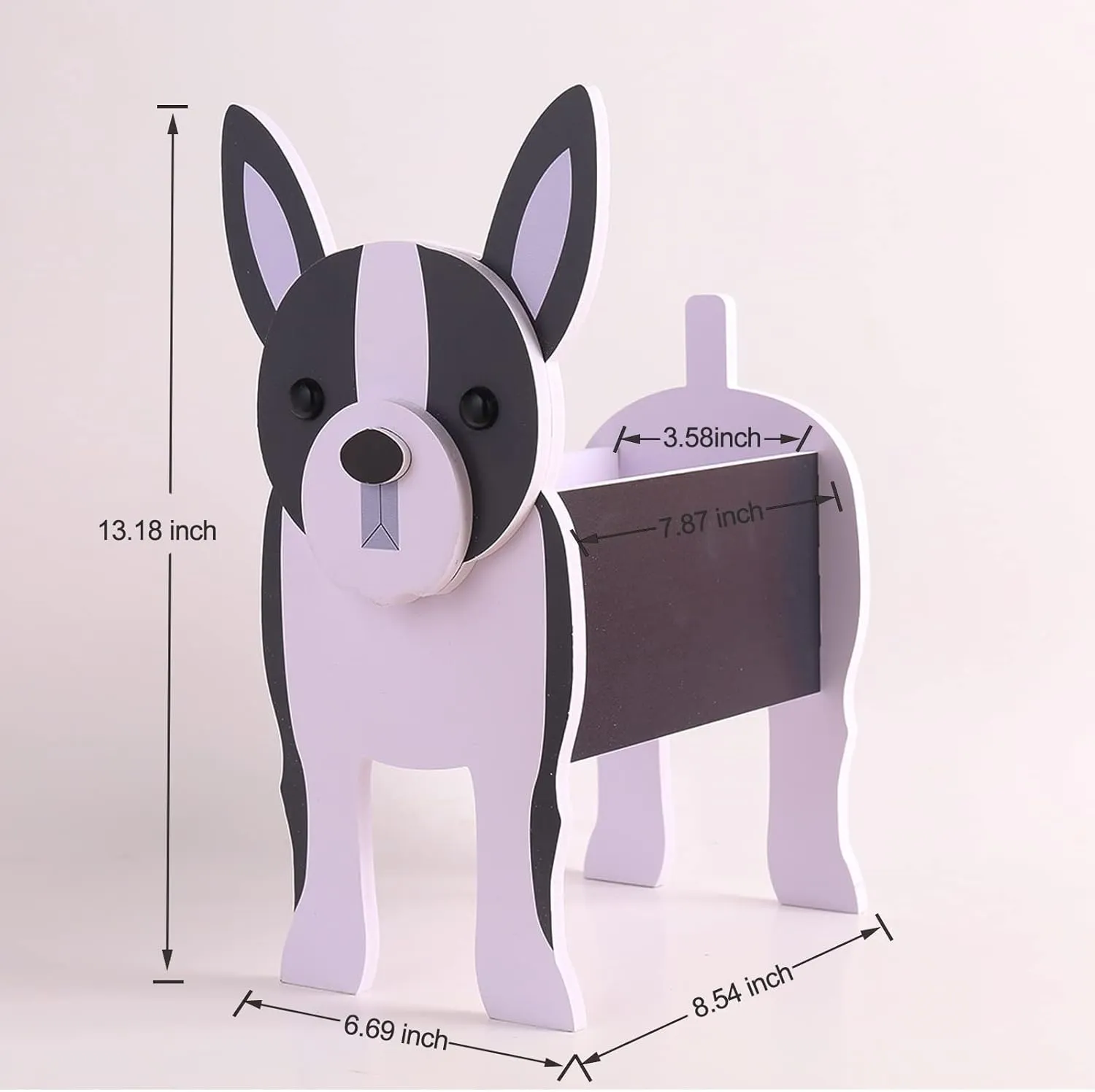 Boston Terrier Gifts for Women, Boston Terrier Dog Planter Plant Pot, Cute Dog Flower Pot for Garden Decoration, Boston Terrier Shape Plant Container Holder for Outdoor Small Boston Terrier