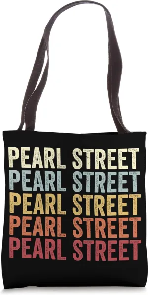 Boulder Colorado Boulder CO Pearl Street Downtown Vintage Tote Bag