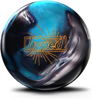 Bowlerstore Products Roto Grip Hyped Pearl PRE-DRILLED Bowling Ball- Black/Blue/Charcoal