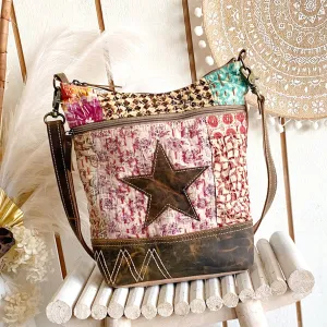 Bright Star Patchwork Boho Canvas Bag