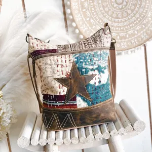 Bright Star Patchwork Boho Canvas Bag