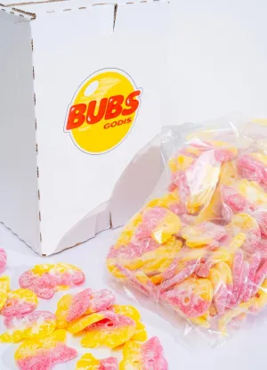 Bubs Fizzy Skulls – Sour & Fruity Vegan Candy, 7.05 LB Bulk Case