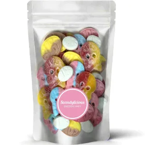 Bubs Swedish Candy Mix – Skulls Ovals 1 LB of Fizzy, Fruity, Sweet & Sour Scandinavian Treats