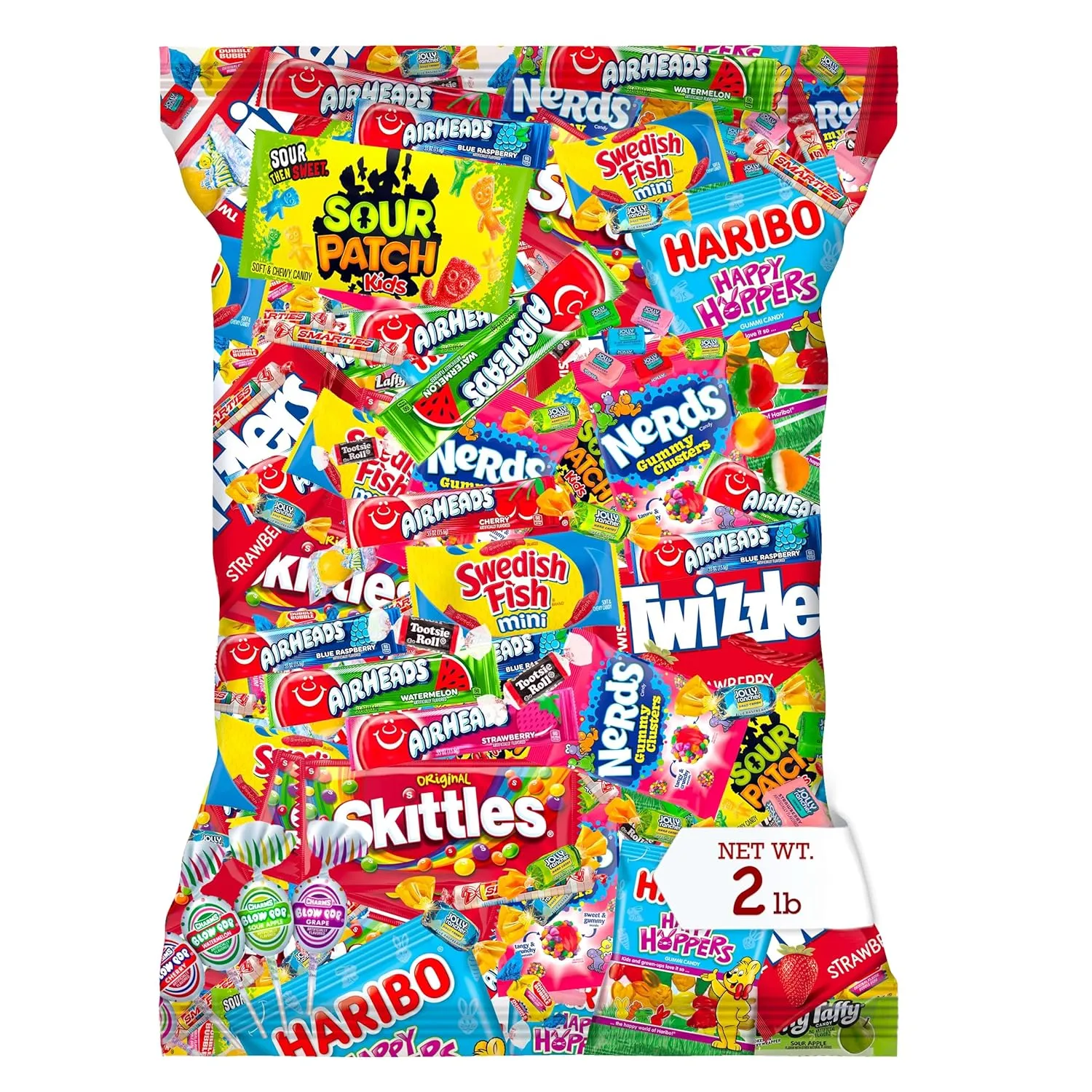 Bulk Candy Variety Pack - 2 lb Bulk Individually Wrapped Candies for Easter Egg Hunt - Piñata Filler Stuffers - Pinata Candy Party Favors - Assorted Candies