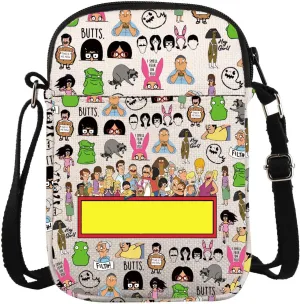 Burgers TV Show Inspired Crossbody Bag Bobs Family Gifts Cartoon Fans Gift Burger Merch