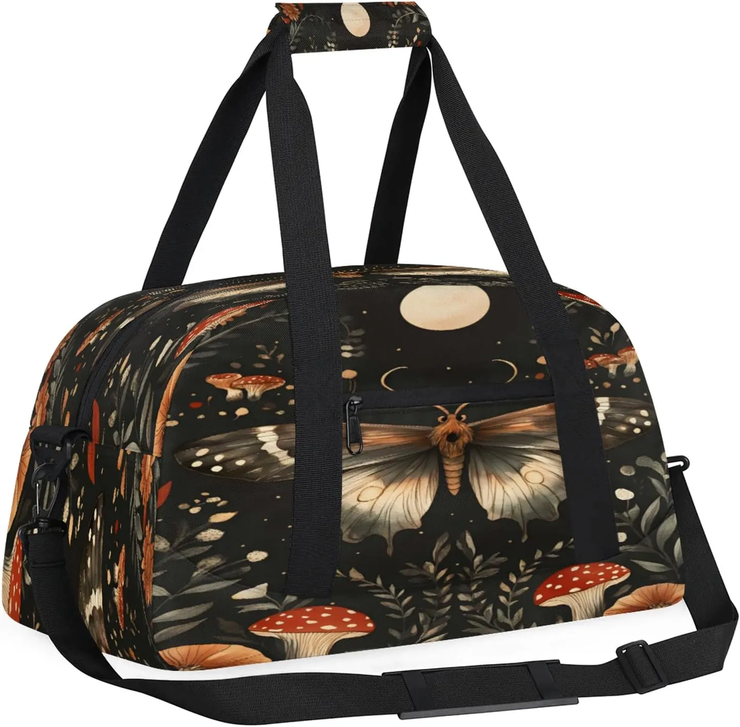 Butterflies Sports Duffle Gym Bags for Men or Women, Animal Lightweight Carry On Overnight Weekender Bag for Travel Workout