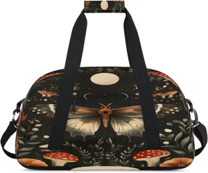 Butterflies Sports Duffle Gym Bags for Men or Women, Animal Lightweight Carry On Overnight Weekender Bag for Travel Workout