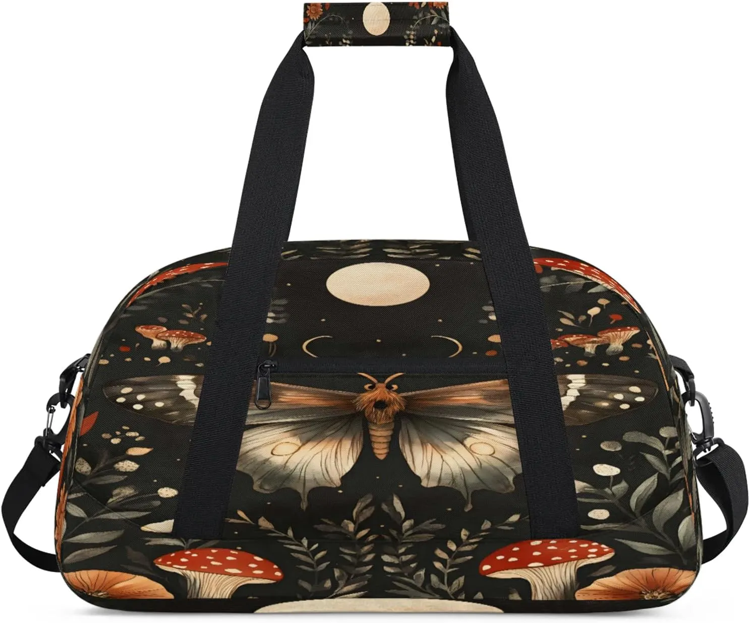 Butterflies Sports Duffle Gym Bags for Men or Women, Animal Lightweight Carry On Overnight Weekender Bag for Travel Workout