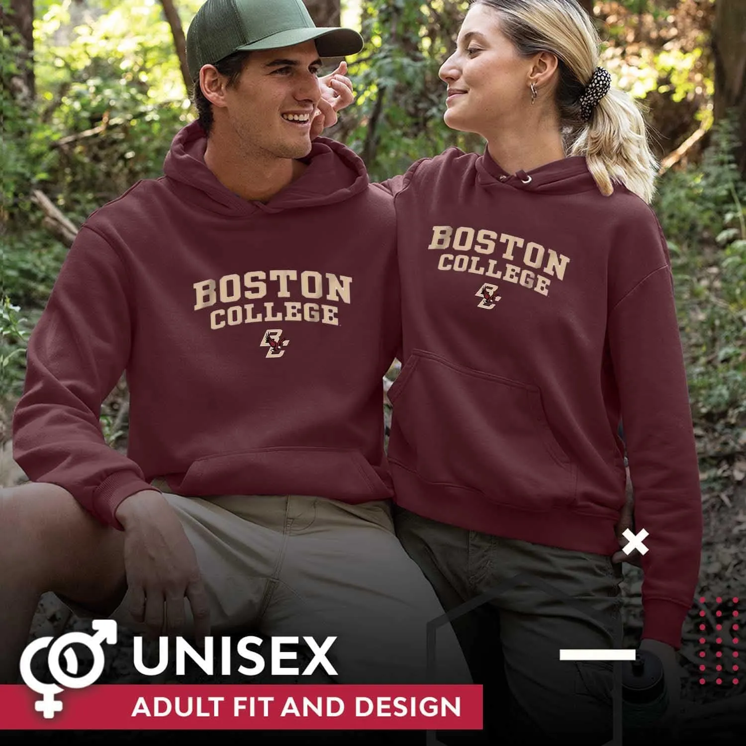 Campus Colors Long Sleeves NCAA Adult Arch & Logo Gameday Unisex Hooded Sweatshirt