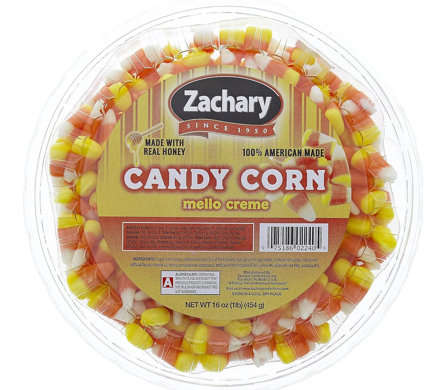 Candy Corn - 1 lb. Resealable Tub - Halloween Candy