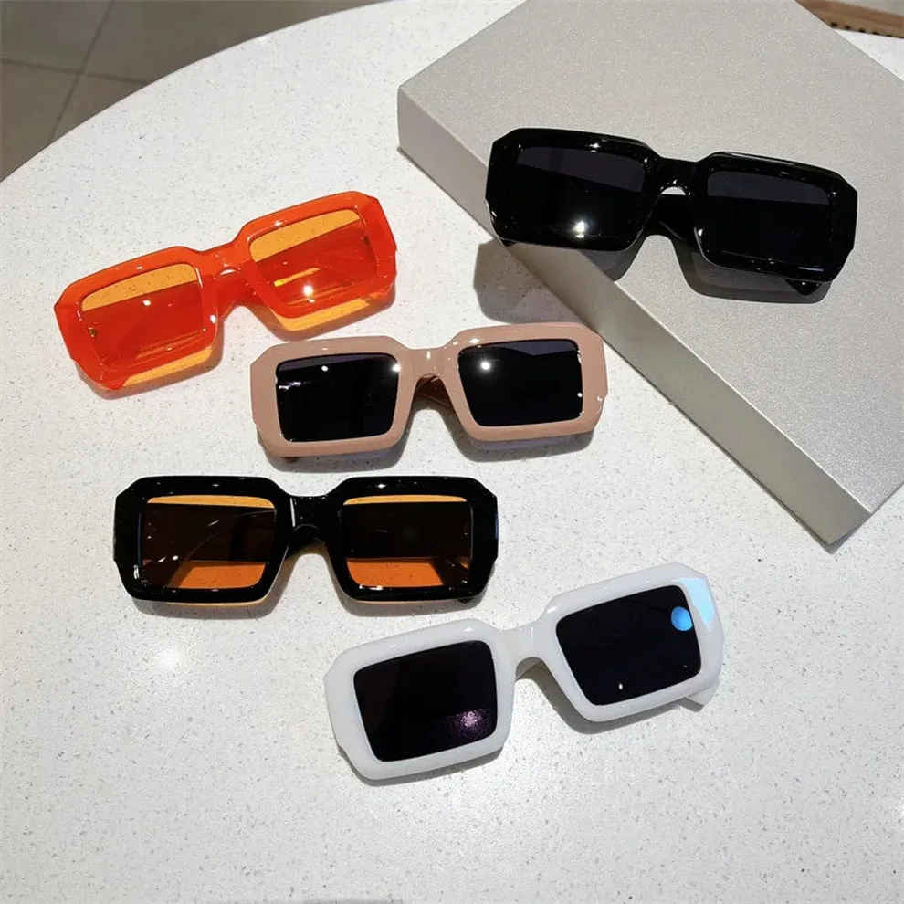 Candy Pop Rectangle Vintage Sunglasses
