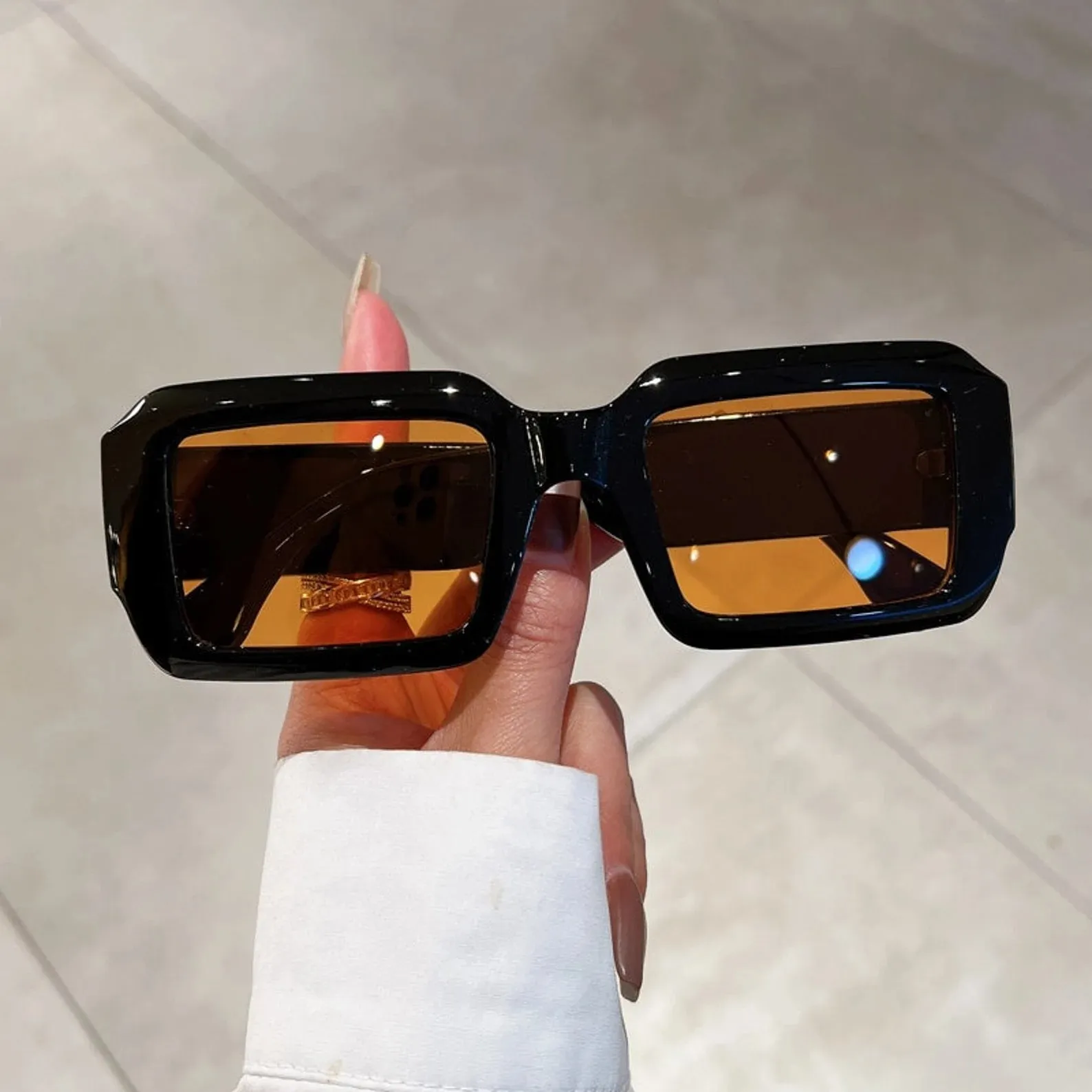 Candy Pop Rectangle Vintage Sunglasses