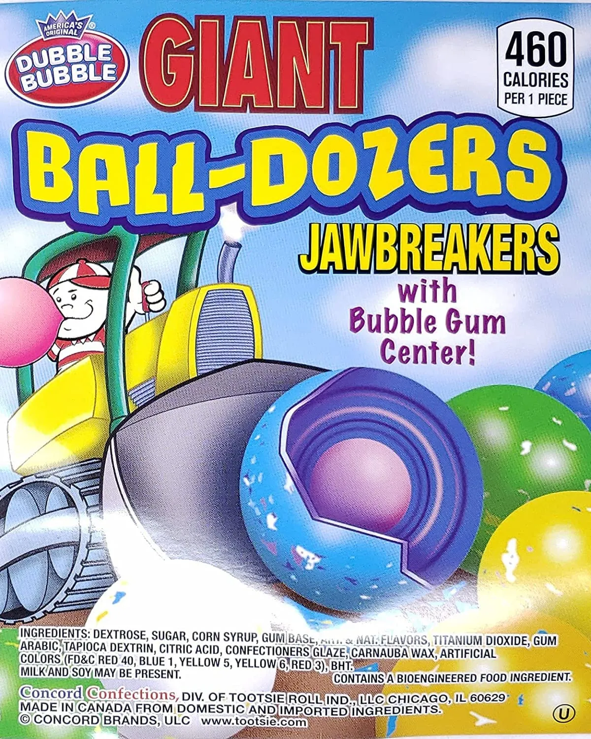 Candy Retailer Jawbreakers (Giant with Bubble Gum Center, 1 Lb)