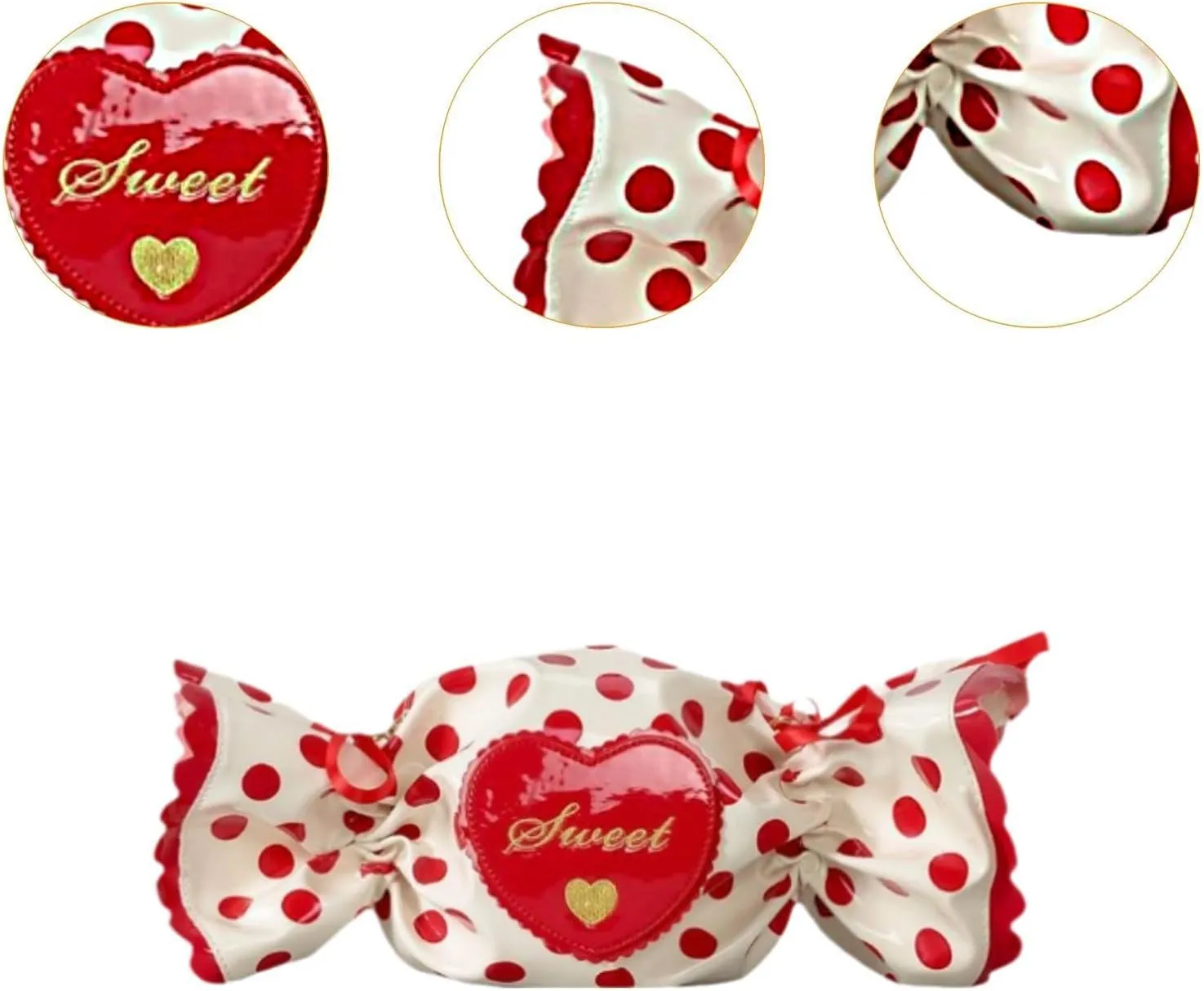 Candy Shaped Crossbody Bag Lovely Wallet Travel Purse for Shopping Beach Party