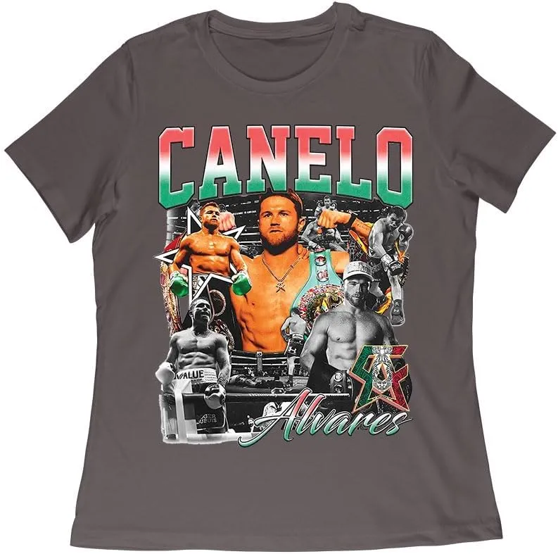 Canelo Álvarez Image Collage T-Shirt - Iconic Boxing Legend Art