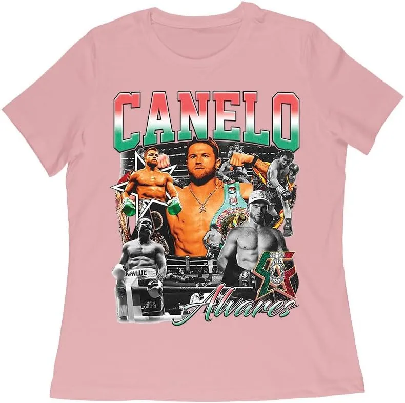 Canelo Álvarez Image Collage T-Shirt - Iconic Boxing Legend Art