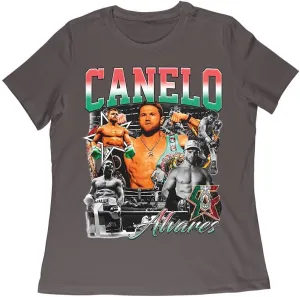 Canelo Álvarez Image Collage T-Shirt - Iconic Boxing Legend Art