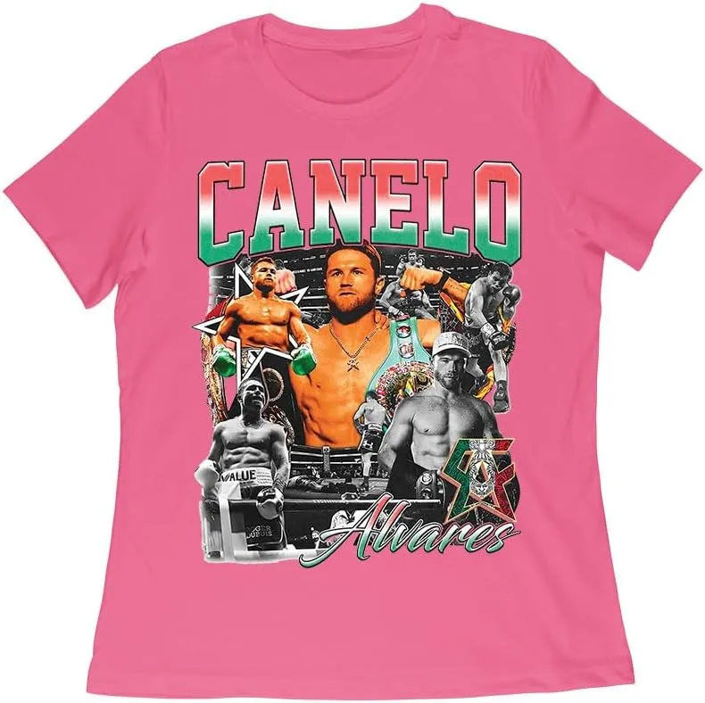 Canelo Álvarez Image Collage T-Shirt - Iconic Boxing Legend Art