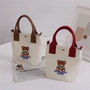 Canvas Female Minnie Mobile Hand Carrying Crossbody Bags