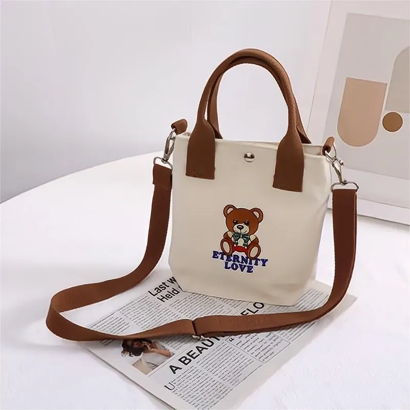 Canvas Female Minnie Mobile Hand Carrying Crossbody Bags