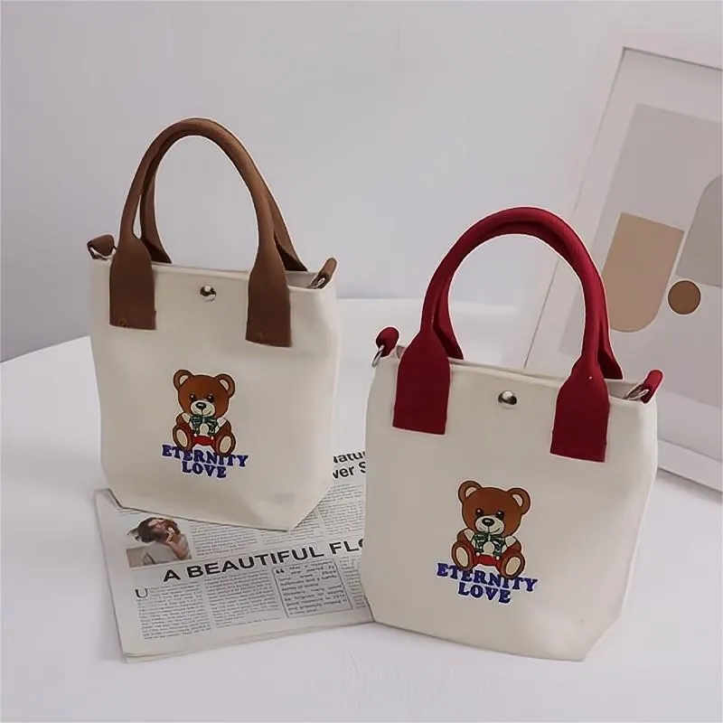 Canvas Female Minnie Mobile Hand Carrying Crossbody Bags