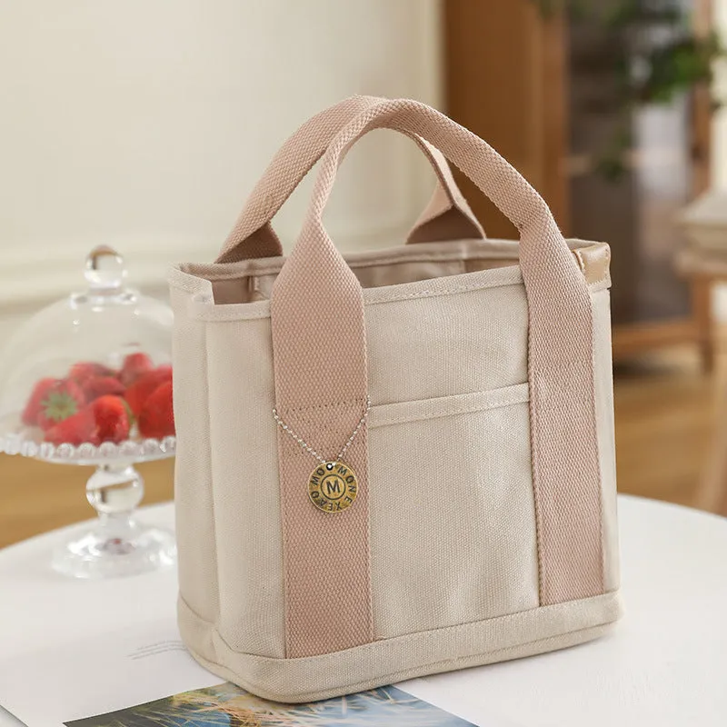 Canvas Lunch Box Hand Mother Female Bags