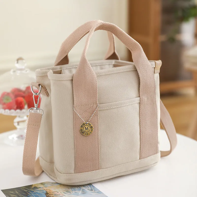 Canvas Lunch Box Hand Mother Female Bags