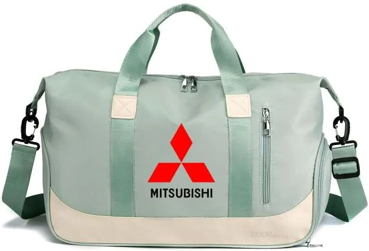Car Travel Duffel Bag for Mitsubishi Eclipse Eclipse-Cross, Travel Duffle Bag Weekender Bags Travel Bag Weekender Overnight Bag Sports Gym Tote Bag Travel Carry on Bag Accessories,Green-A