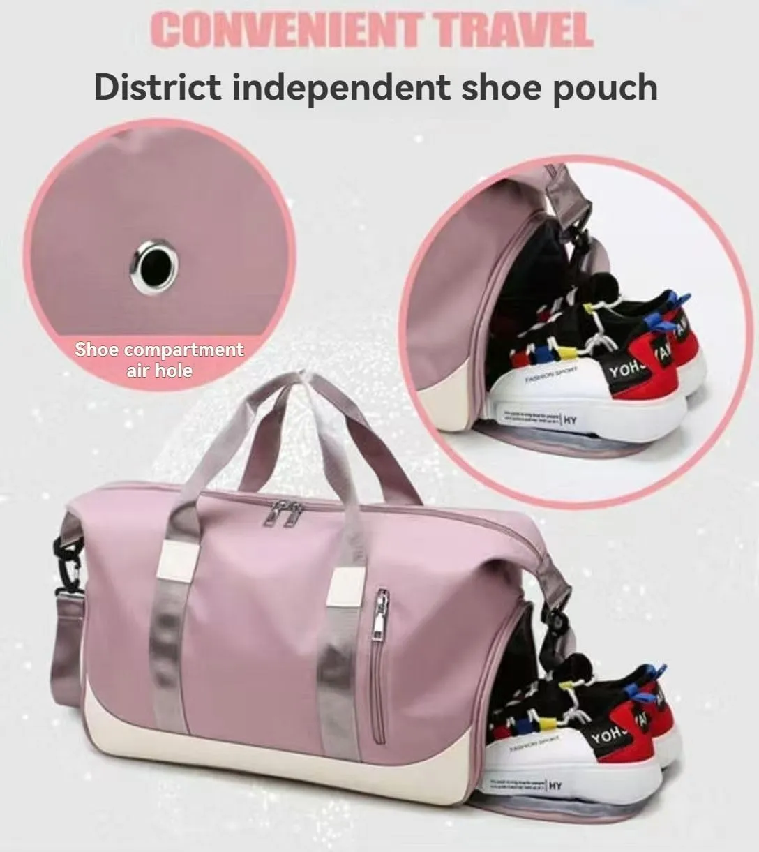Car Travel Duffel Bag for Tesla Model 3 2017-2023, Travel Duffle Bag Weekender Bags Travel Bag Weekender Overnight Bag Sports Gym Tote Bag Travel Carry on Bag Accessories,Pink-A