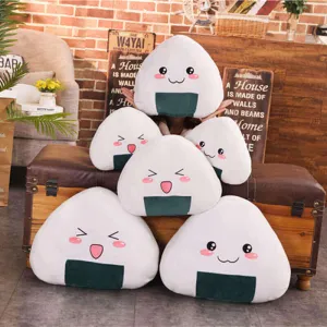 Cartoon Anime Rice Ball Plush Toy - Plush Doll and Large Sleeping Pillow