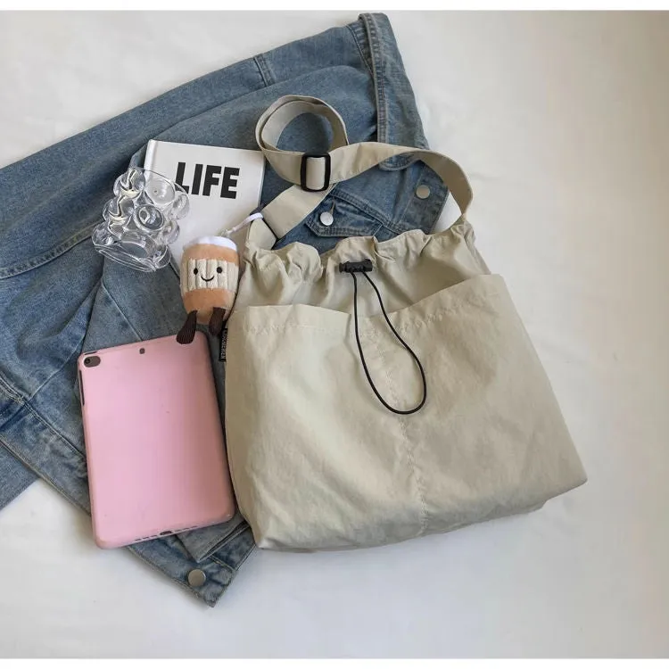 Casual large bag, women's new fashion cloth bag, shoulder bag, large capacity tote bag, class commuting crossbody bag