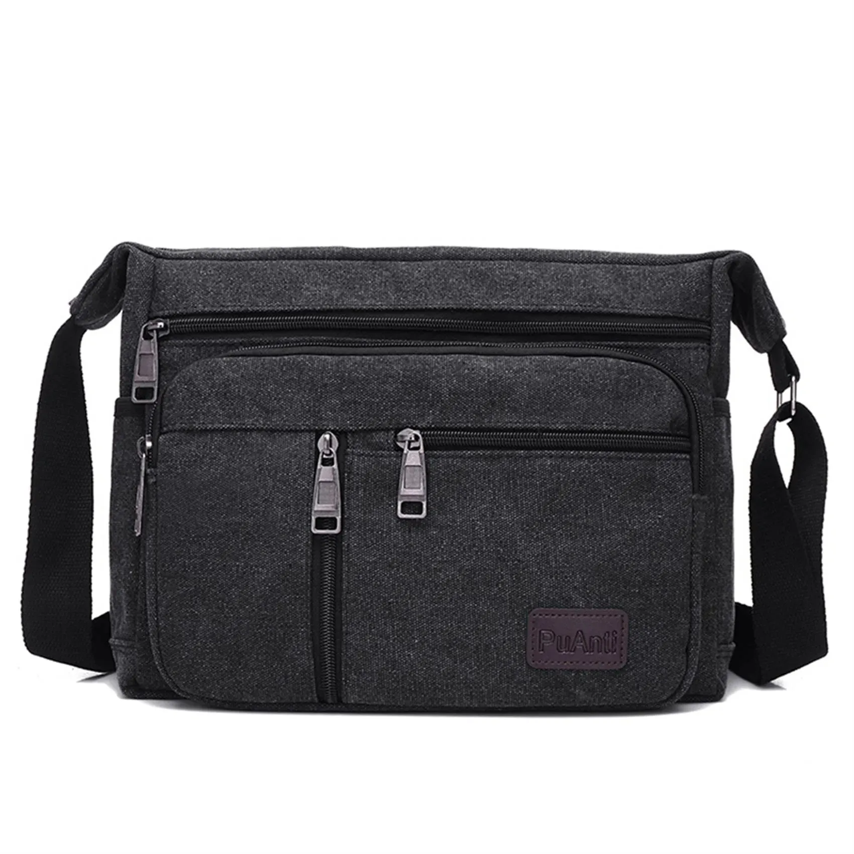 Casual Retro Business Bag High Capacity Canvas Outdoor Simple Version Shoulder Diagonal Package Men Crossbody