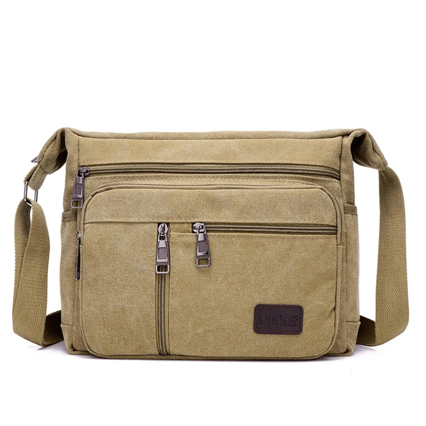Casual Retro Business Bag High Capacity Canvas Outdoor Simple Version Shoulder Diagonal Package Men Crossbody