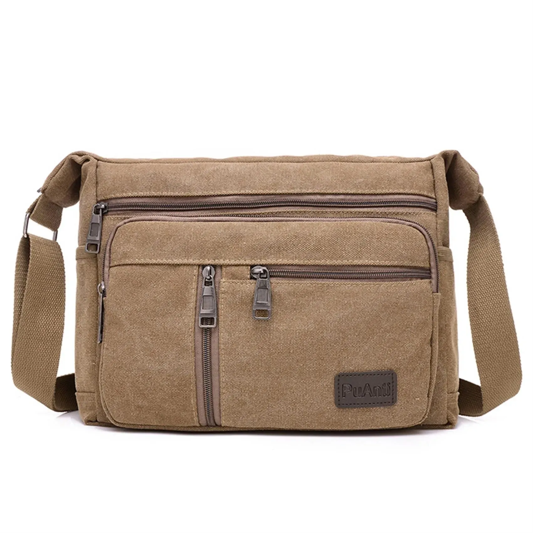 Casual Retro Business Bag High Capacity Canvas Outdoor Simple Version Shoulder Diagonal Package Men Crossbody