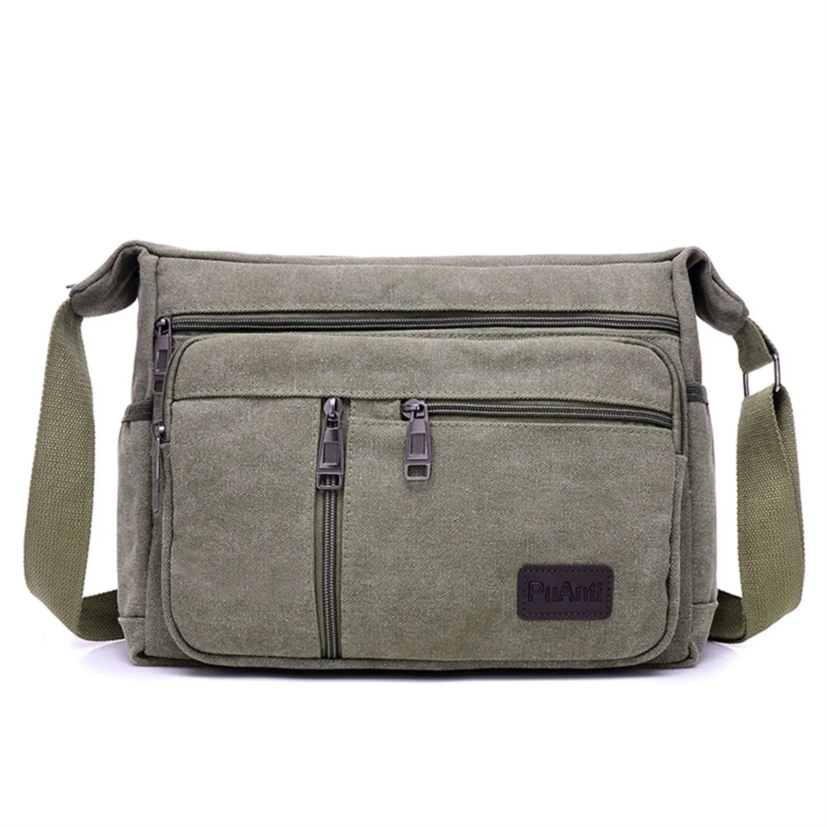 Casual Retro Business Bag High Capacity Canvas Outdoor Simple Version Shoulder Diagonal Package Men Crossbody