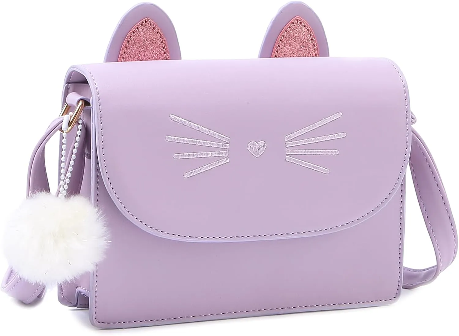 Cat Purse for Girls, Cute Crossbody Bag for Kids Teens, Cat Gift