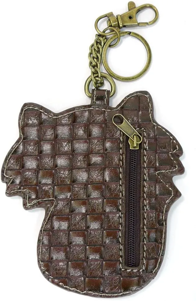 CHALA Charming Flap and Zipper Cross-Body Purse or Shoulder Handbag with Keyfob -Teal