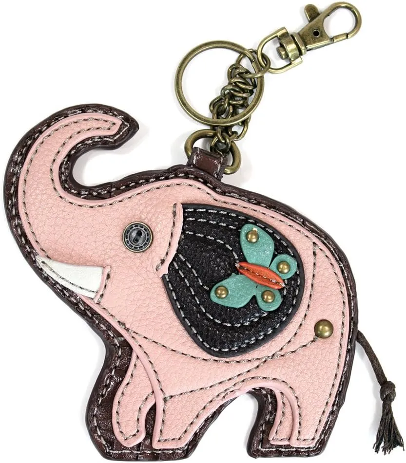 CHALA Charming Flap and Zipper Cross-Body Purse or Shoulder Handbag with Keyfob -Teal